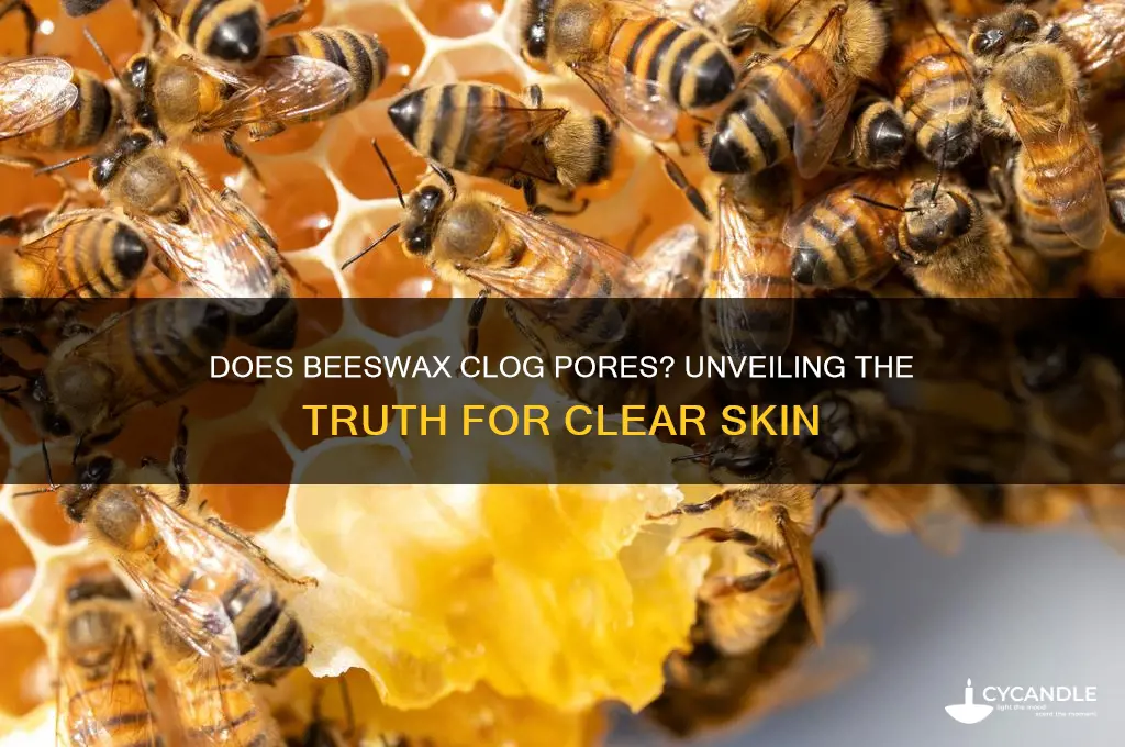 does beeswax clog pores