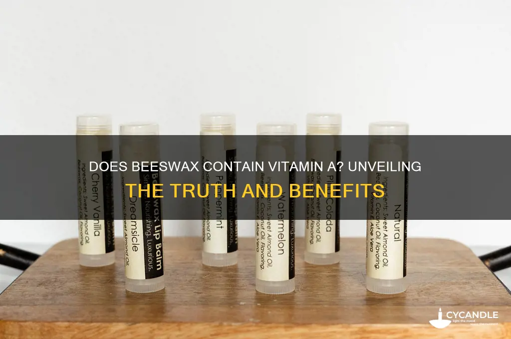 does beeswax contain vitamin a