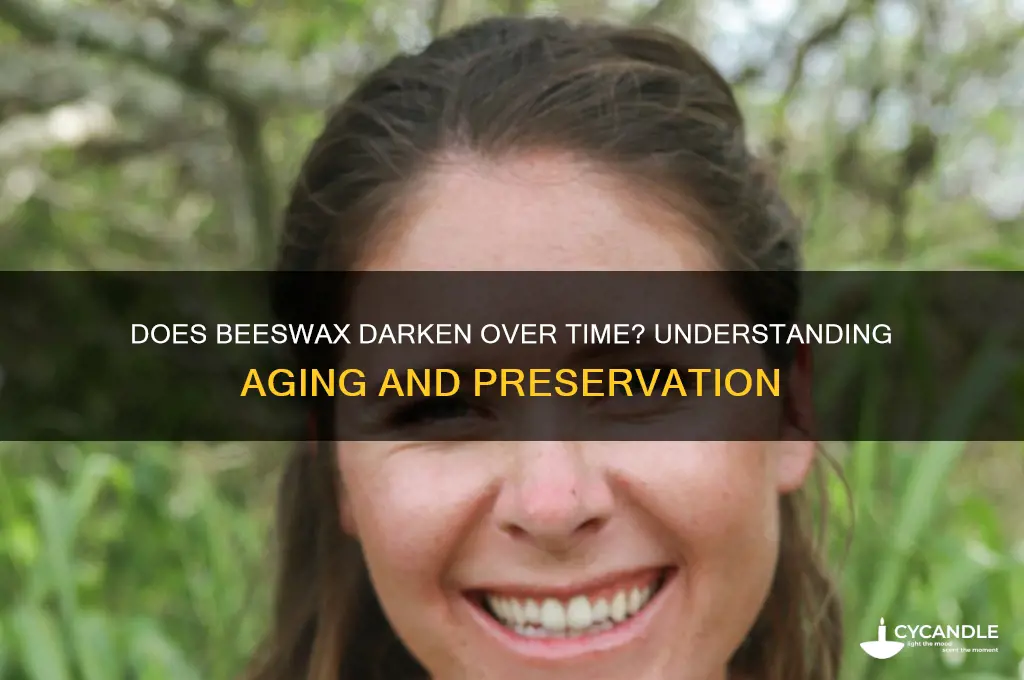 does beeswax darken over time