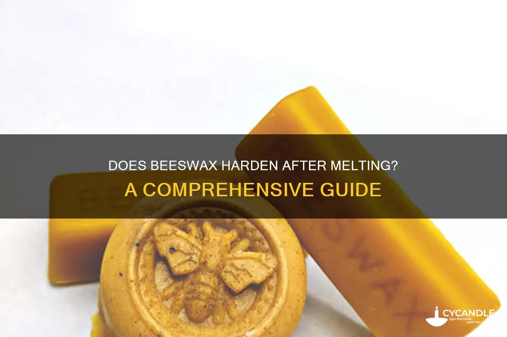 does beeswax harden after melting