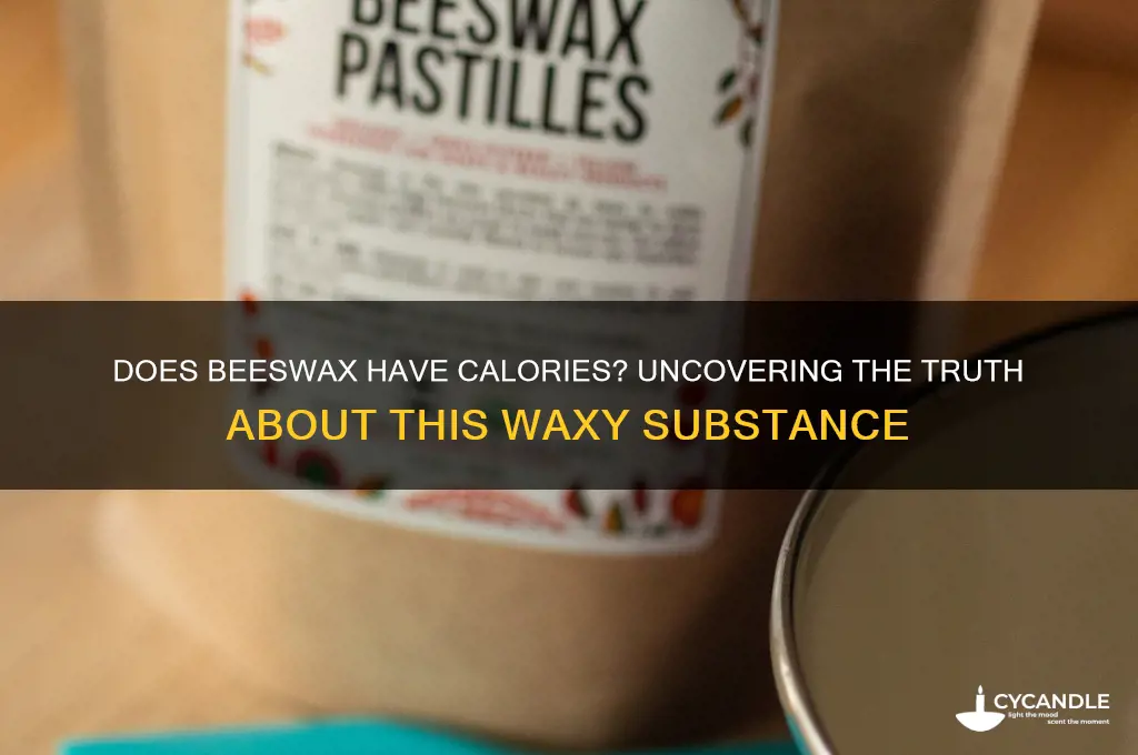 does beeswax have calories
