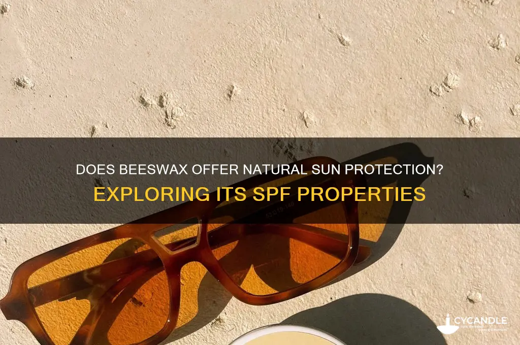 does beeswax have natural spf