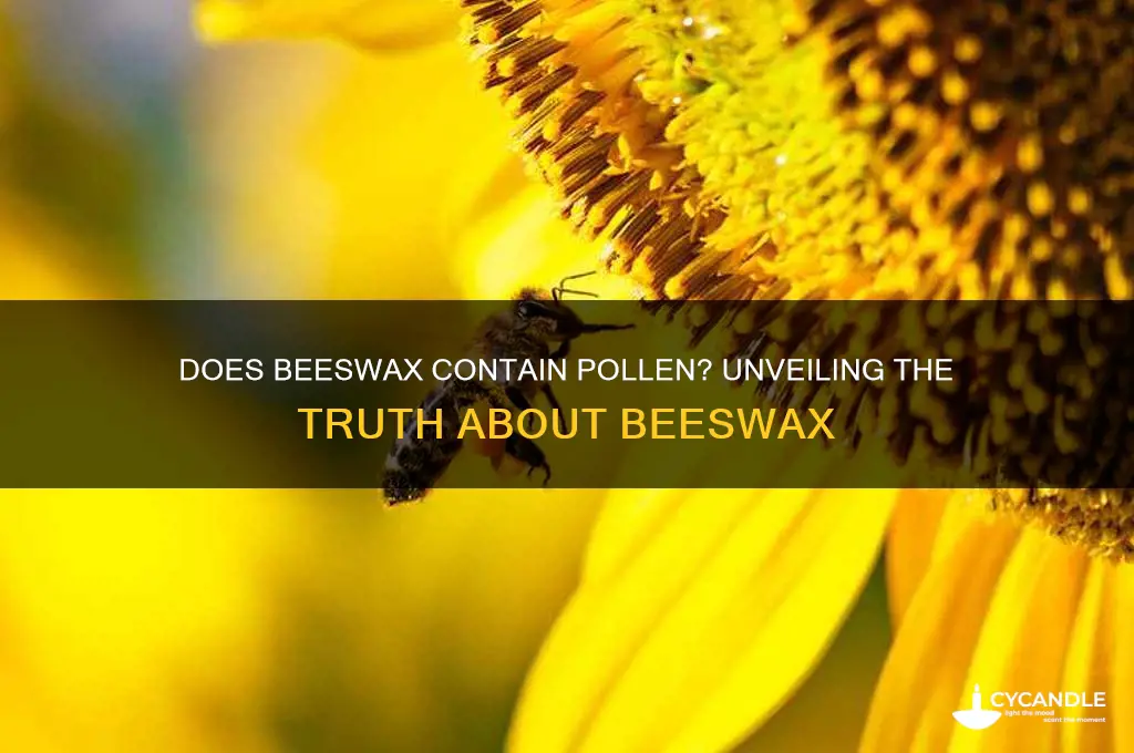 does beeswax have pollen
