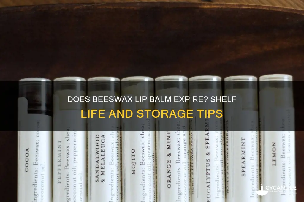 does beeswax lip balm expire