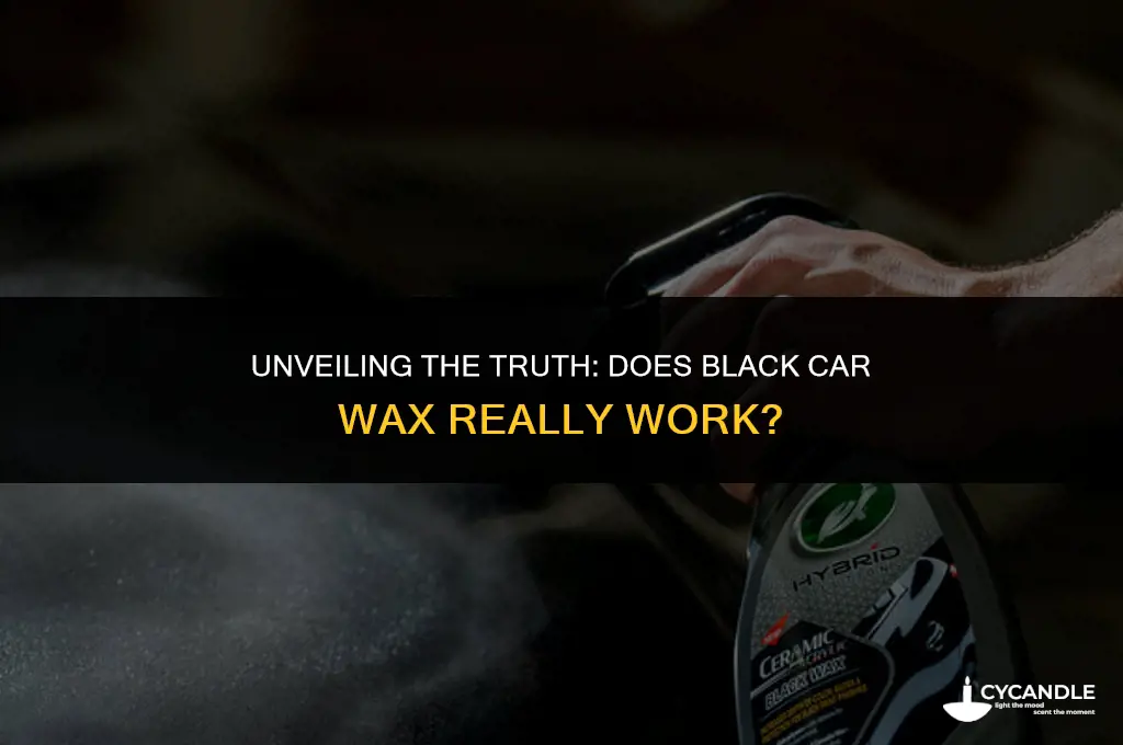 does black car wax work