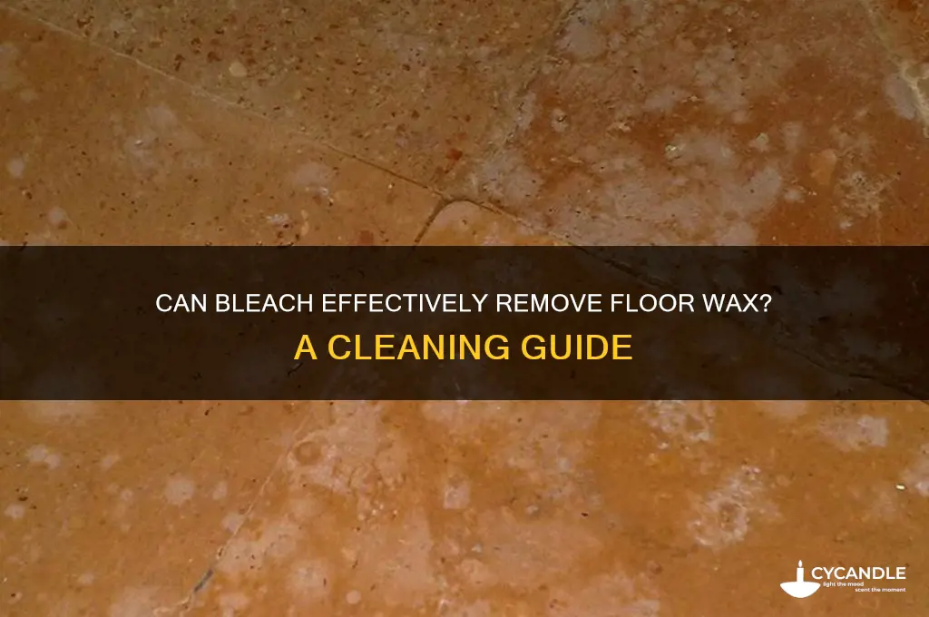 does bleach remove floor wax