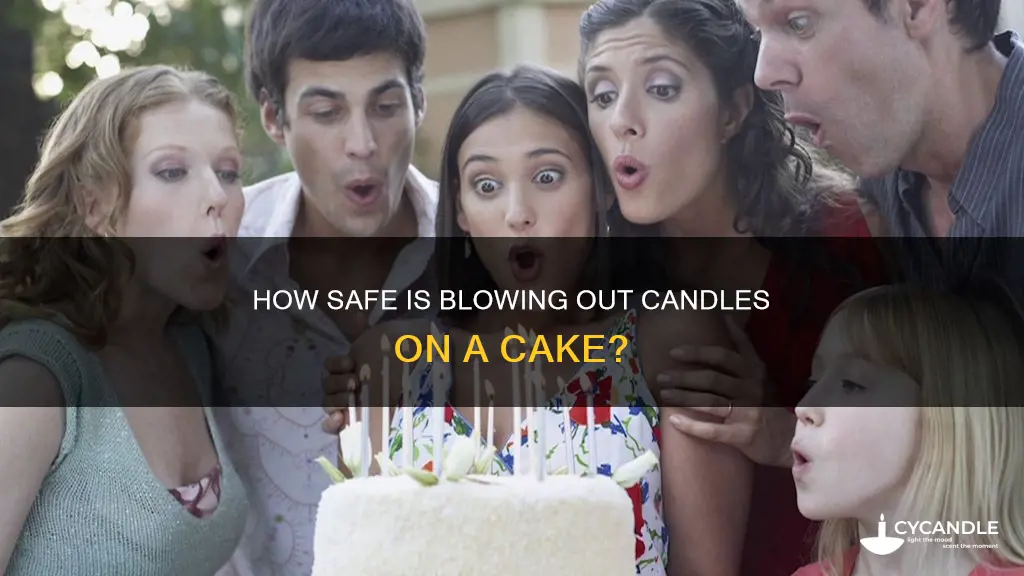 does blowing out candles contaminate cake