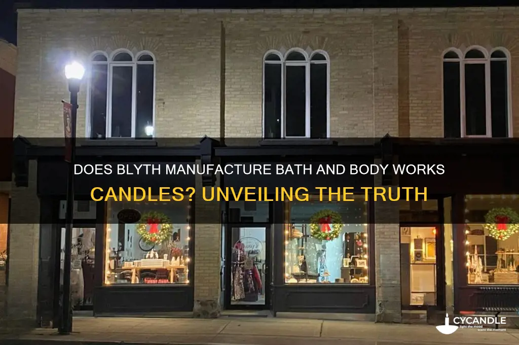 does blyth make bath and body works candles