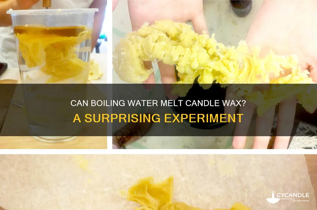 does boiling water melt candle wax