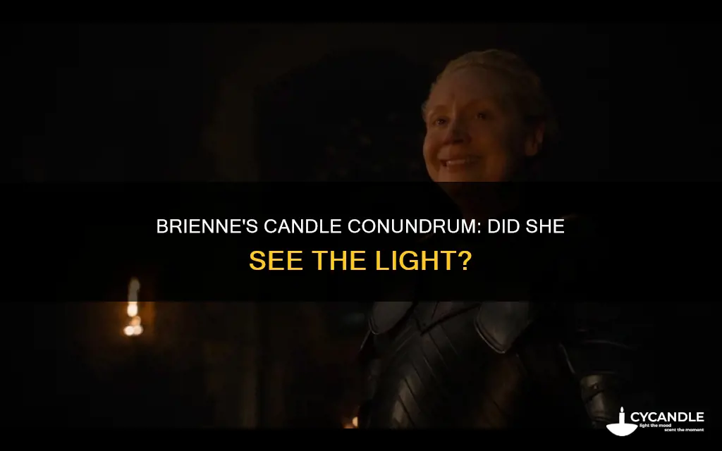 does brienne see the candle