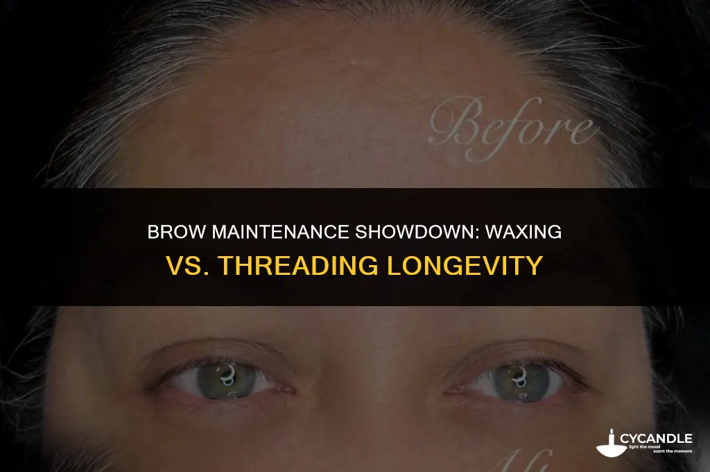does brow wax or thread last longer