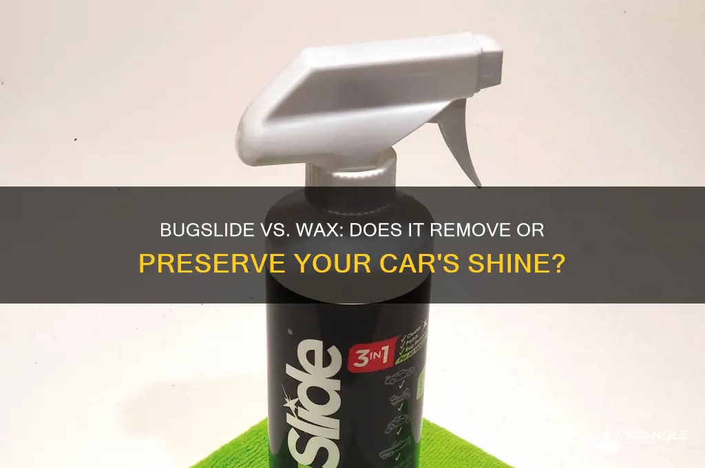 does bugslide remove wax