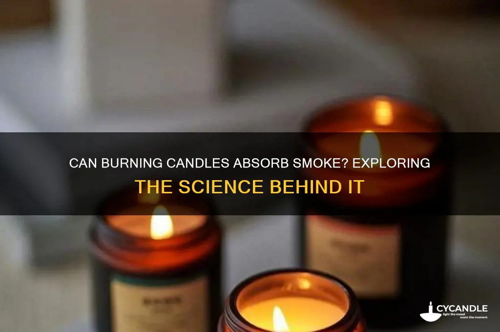 does burning a candle absorb smoke