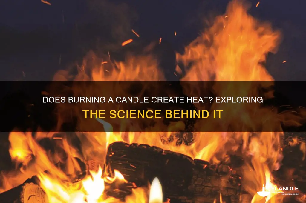 does burning a candle create heat