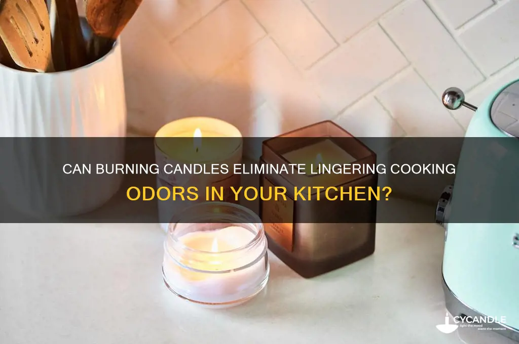 does burning a candle get rid of cooking smells