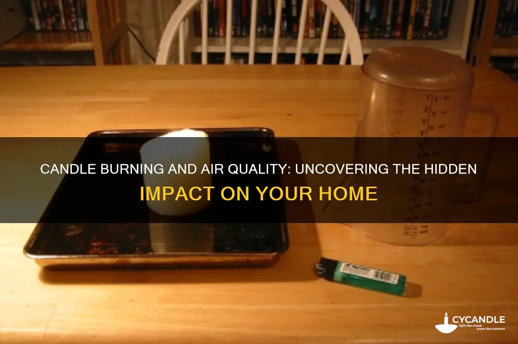 does burning candles affect air quality