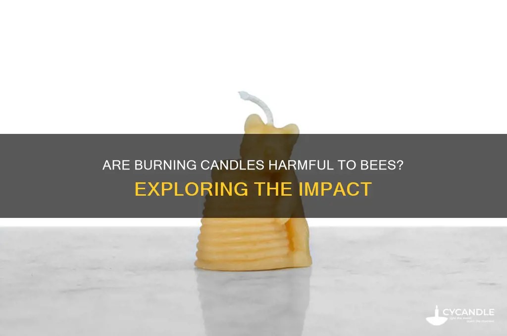 does burning candles bad for bees