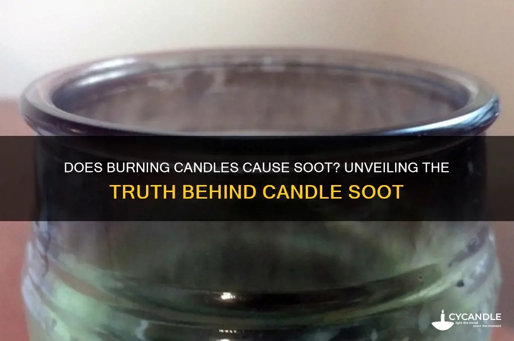does burning candles cause soot