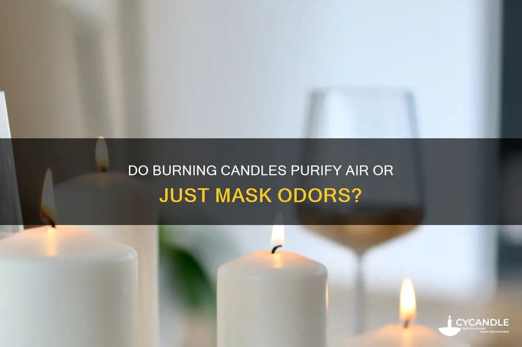 does burning candles clear the air