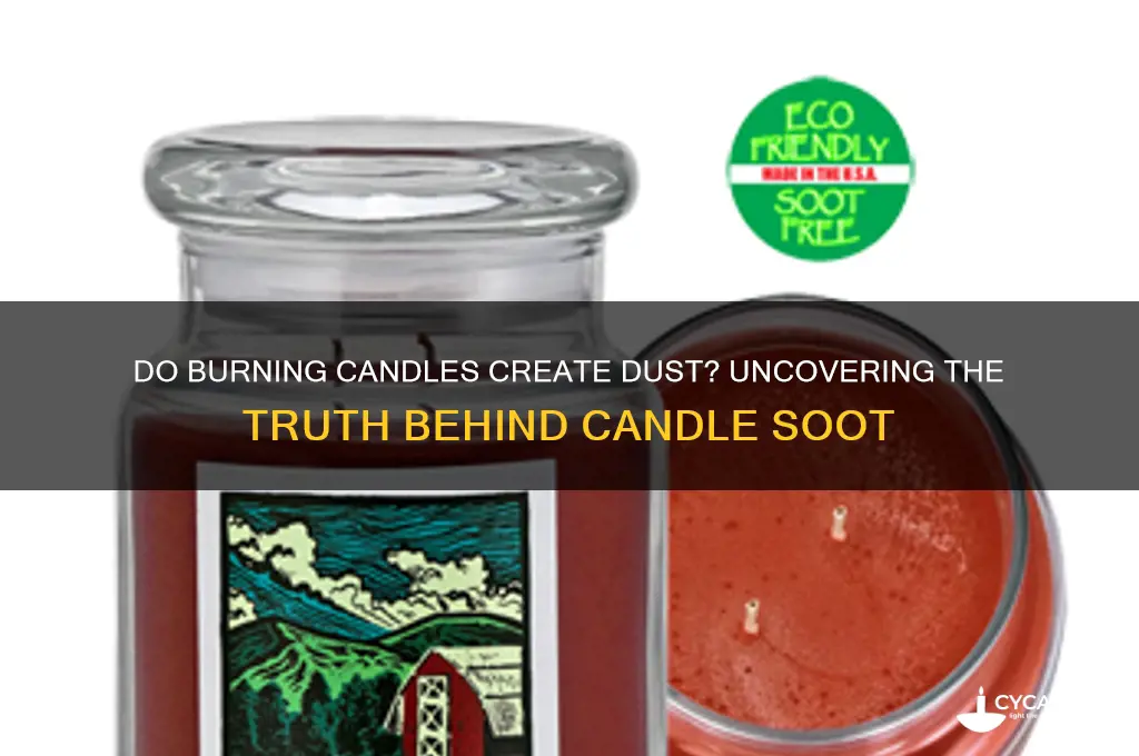 does burning candles create dust