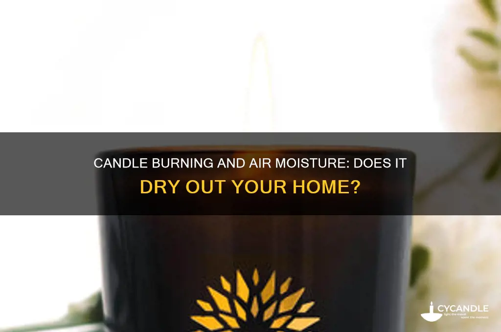 does burning candles dry the air