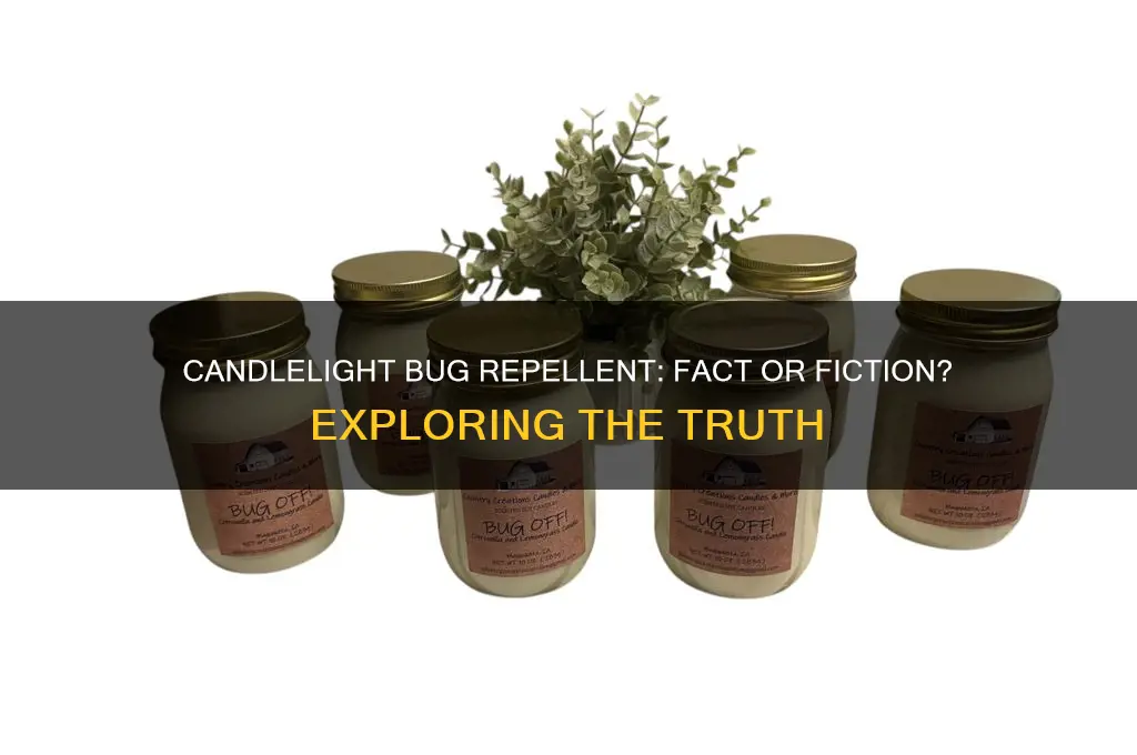 does burning candles keep bugs away