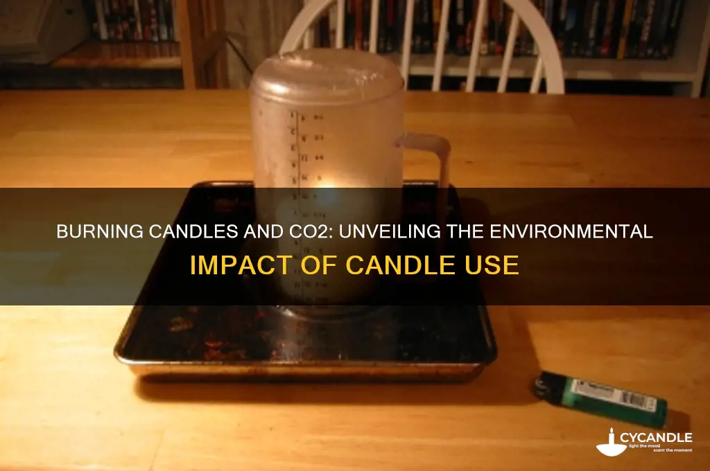 does burning candles release co2