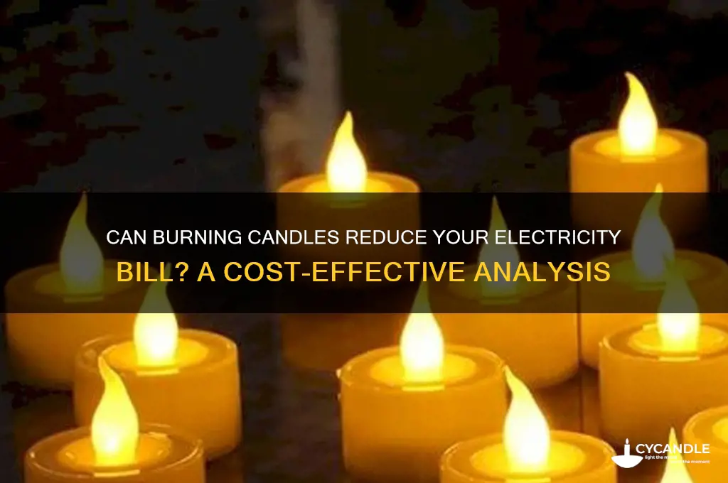 does burning candles save on electricity