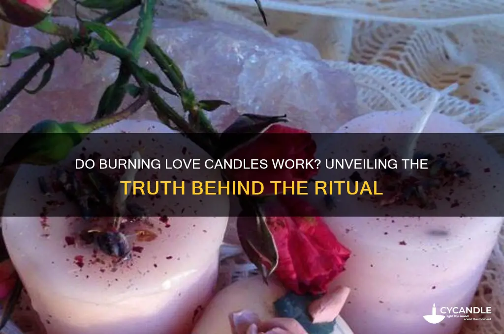 does burning love candles work