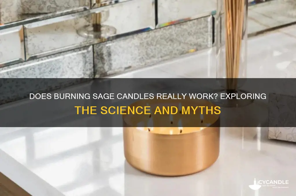 does burning sage candles work