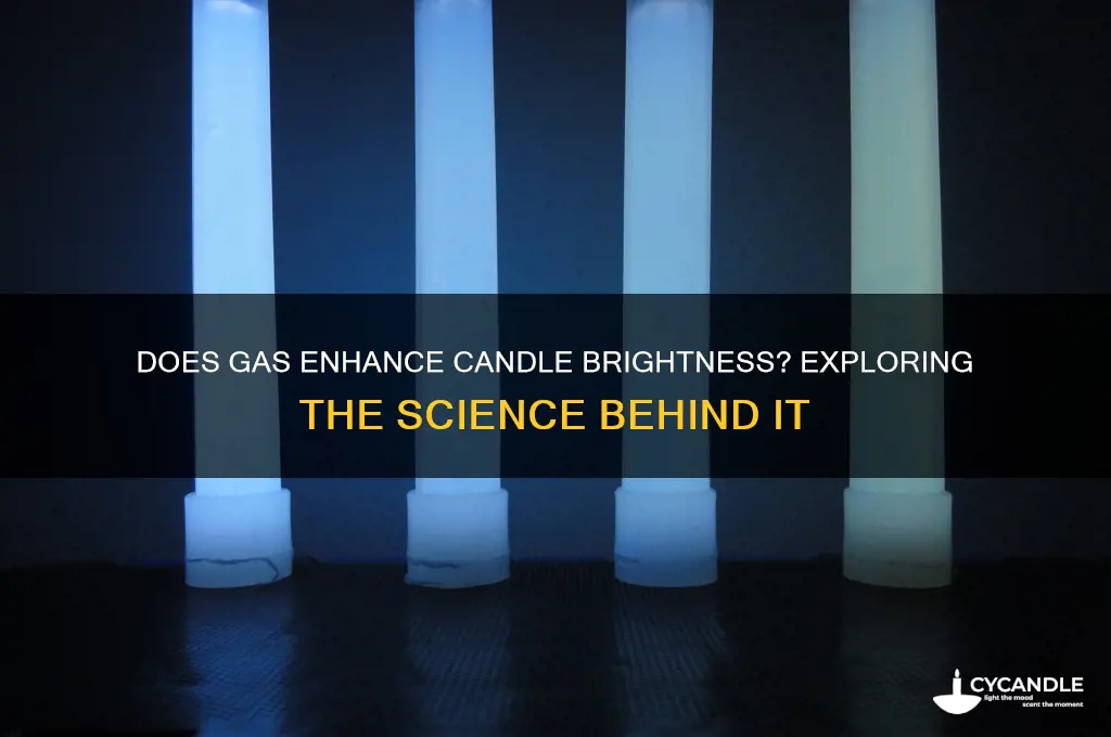 does candle burn brighter if gas is present
