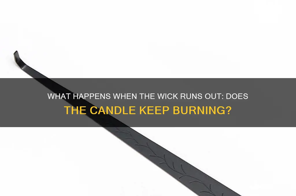 does candle keep burning when wick runs out