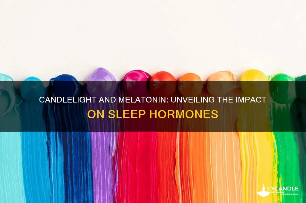 does candle light affect melatonin