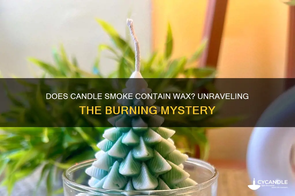 does candle smoke have wax