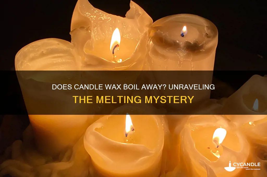 does candle wax boil away