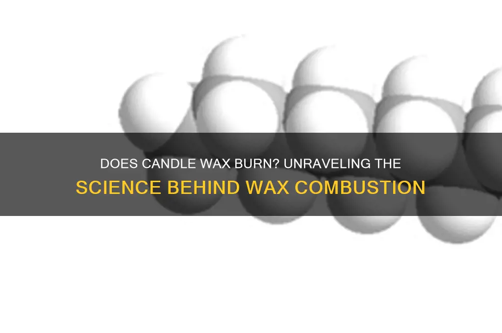 does candle wax burn