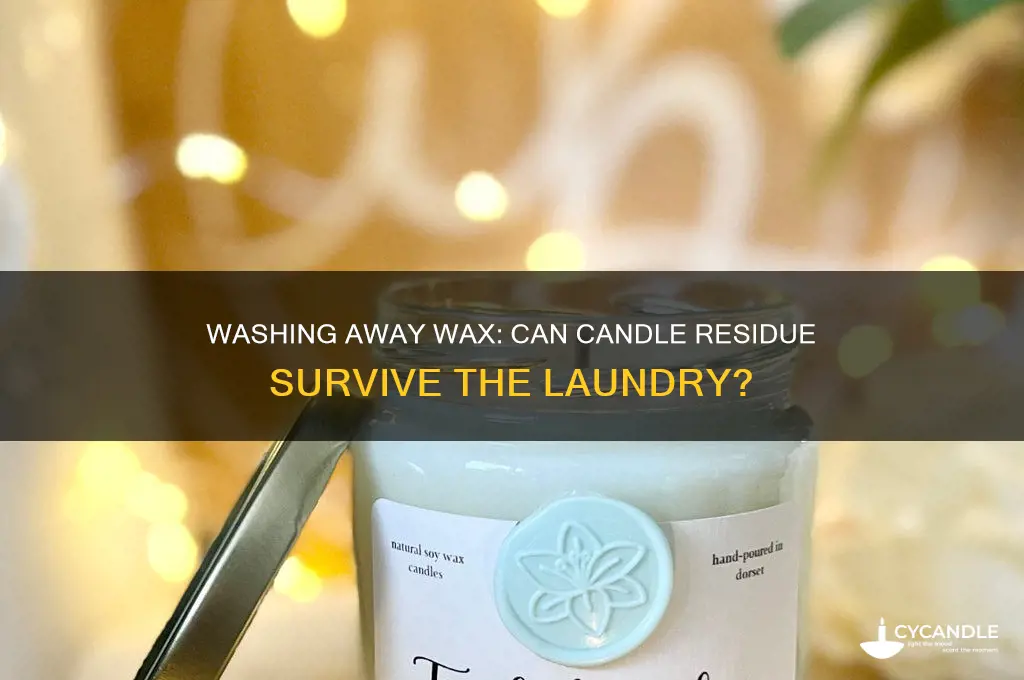 does candle wax come out in the wash