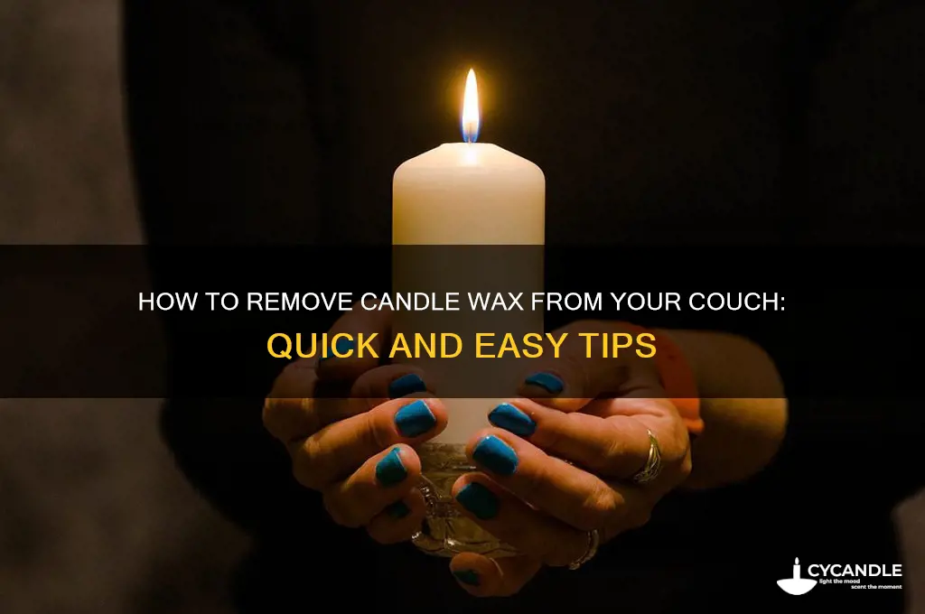 does candle wax come out of a couch
