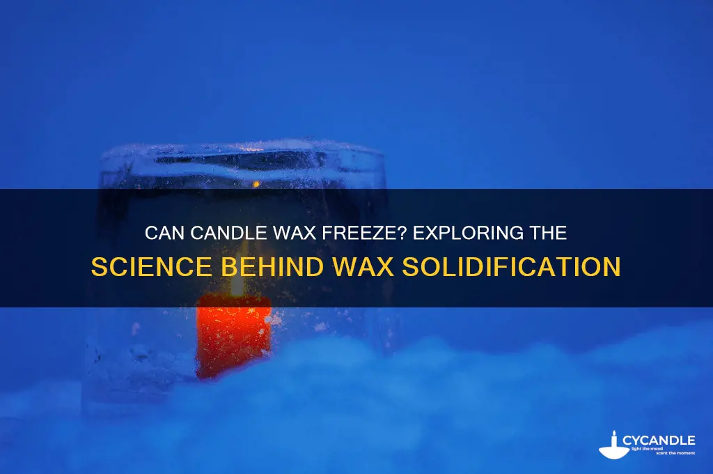 does candle wax freeze