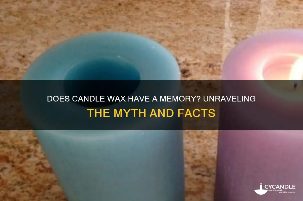 does candle wax have a memory