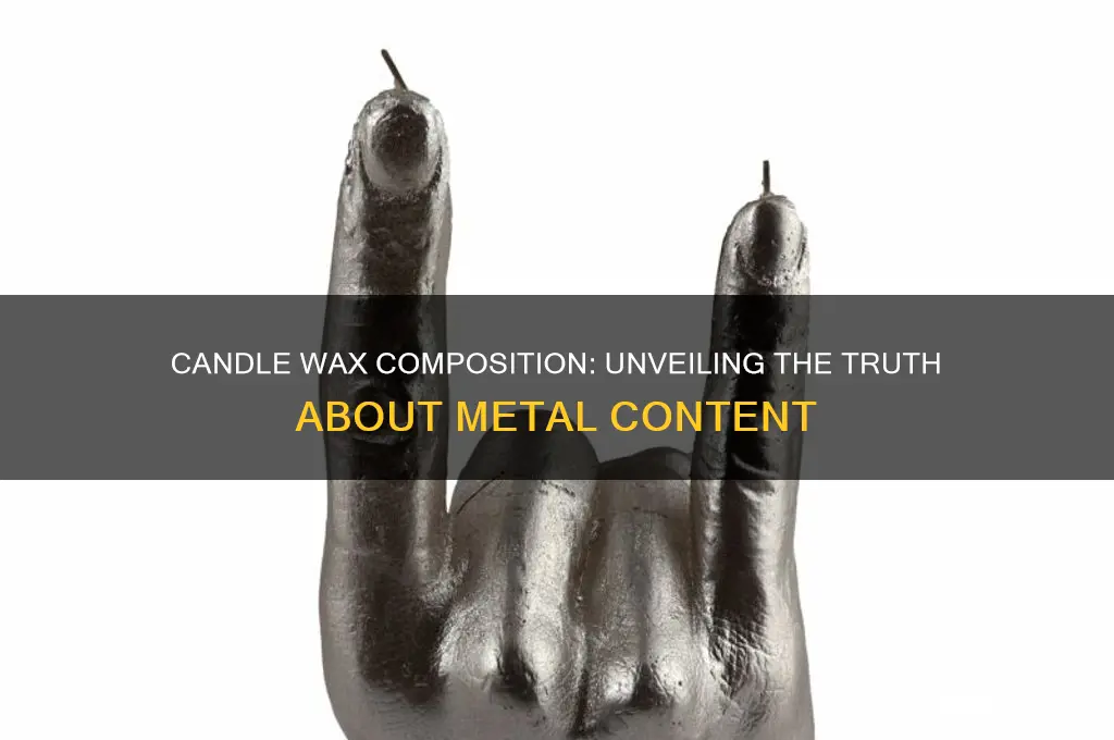 does candle wax have metal