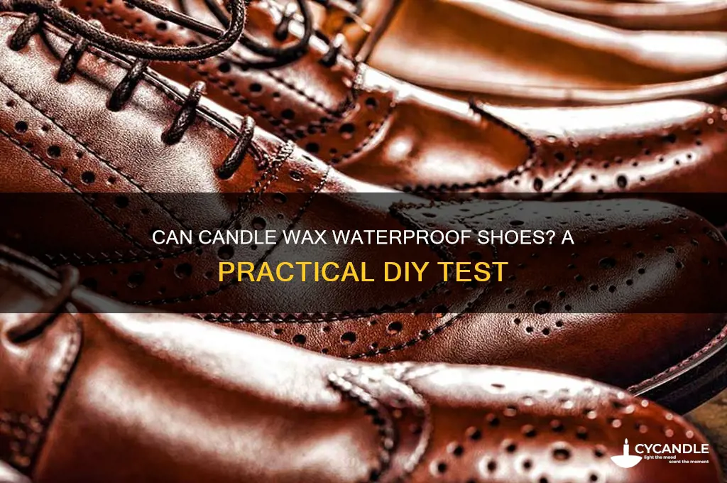 does candle wax make shoes waterproof