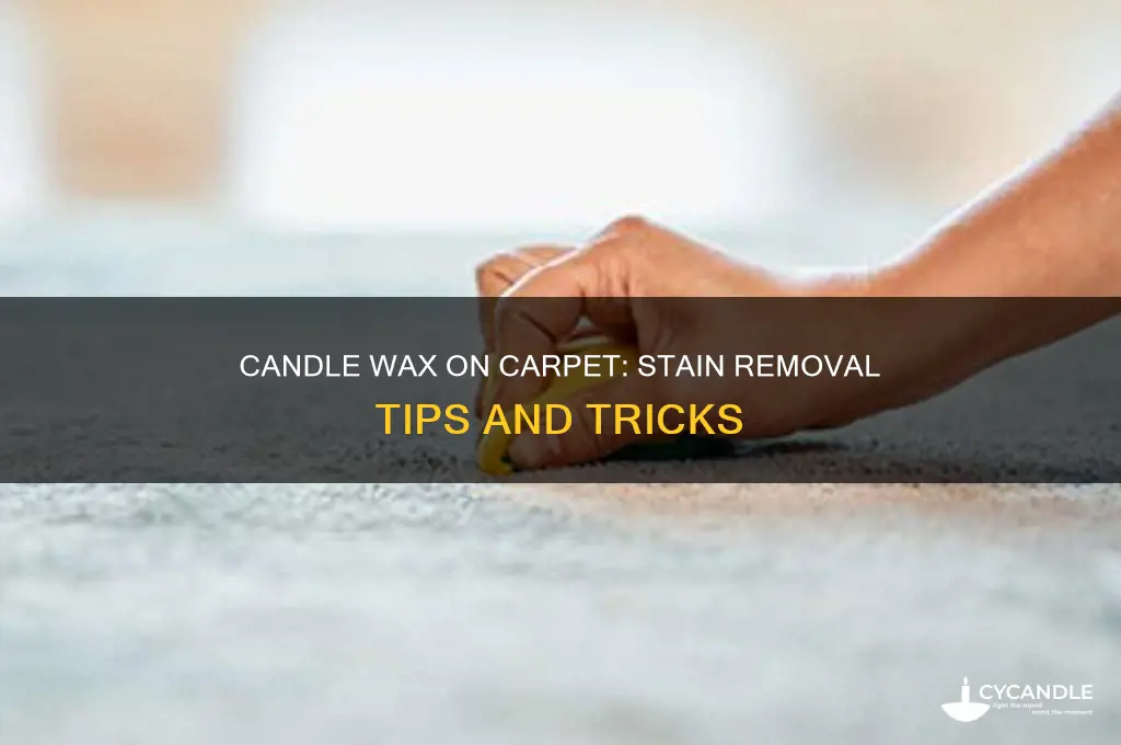 does candle wax stain carpet