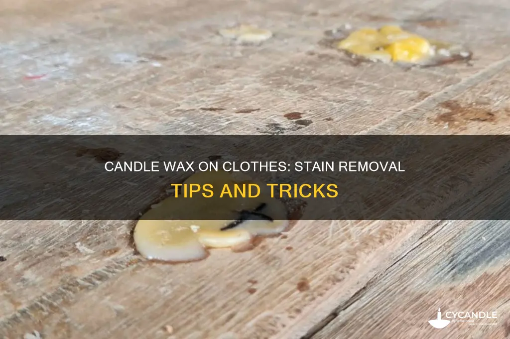 does candle wax stain clothes
