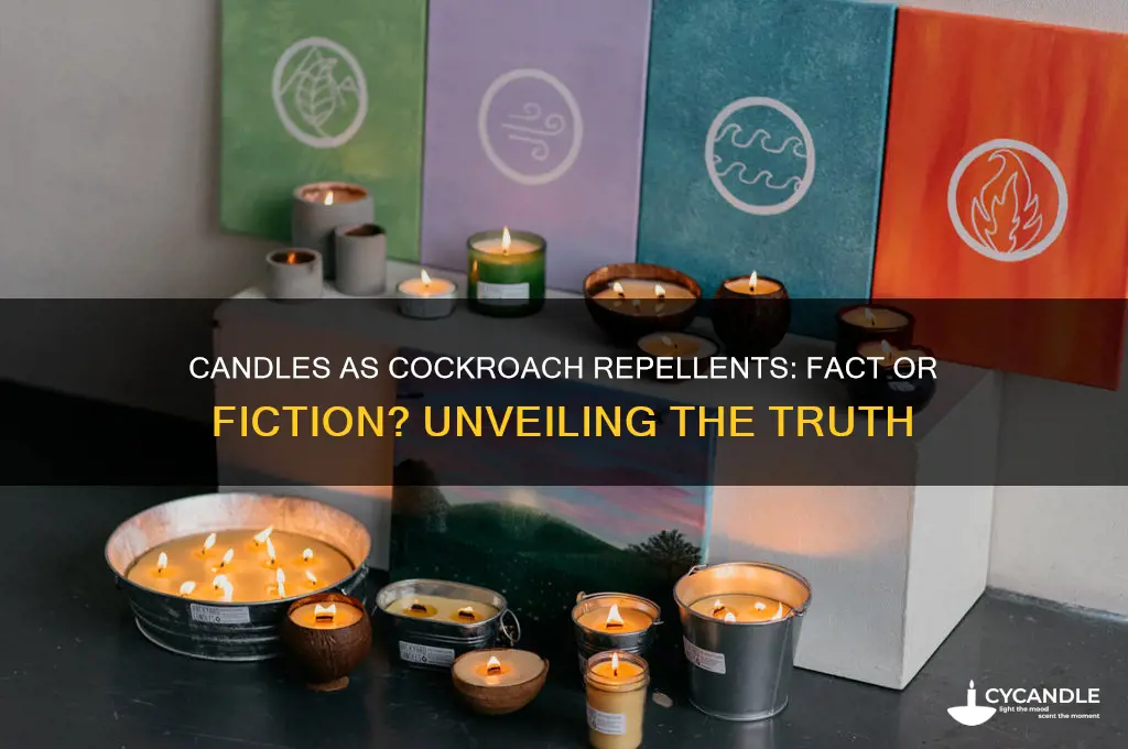 does candles makes cockroaches away