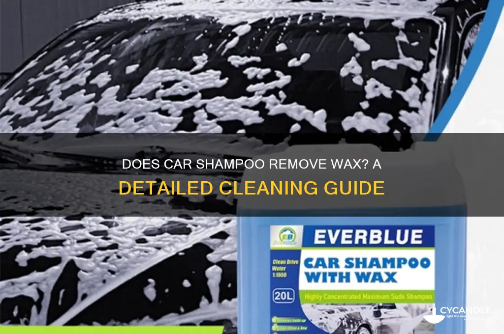 does car shampoo remove a little wax