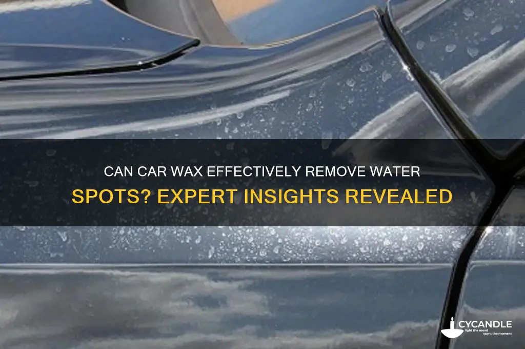 does car wax remove water spots
