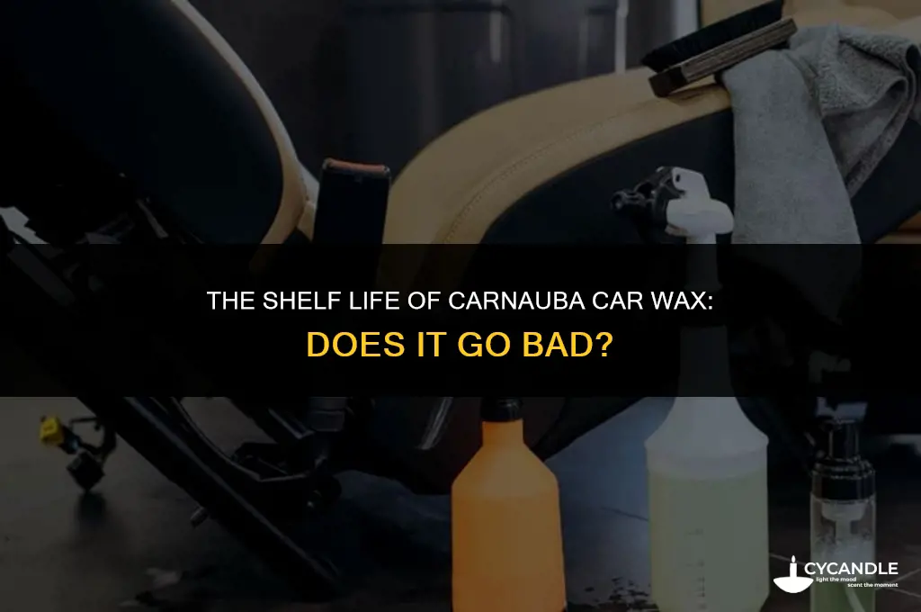 does carnauba car wax go bad
