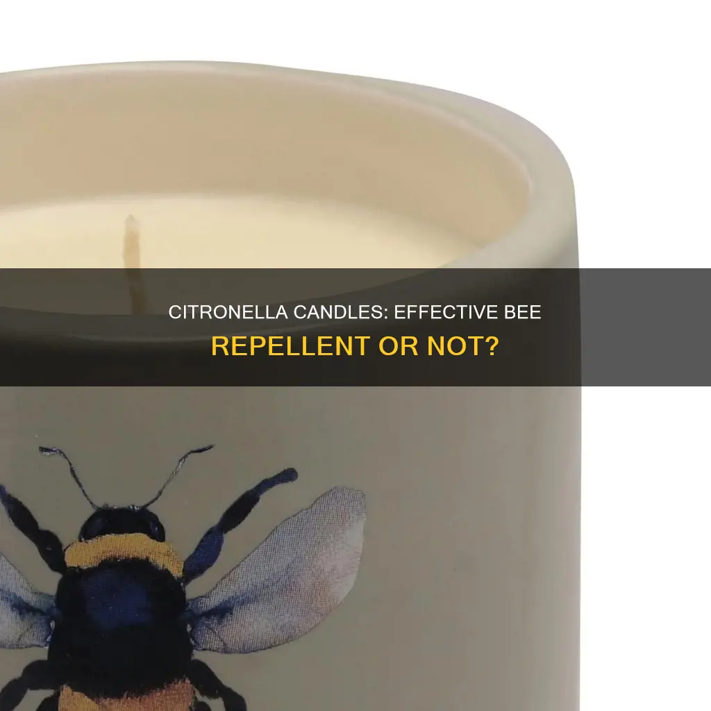 does citronella candle repel bees