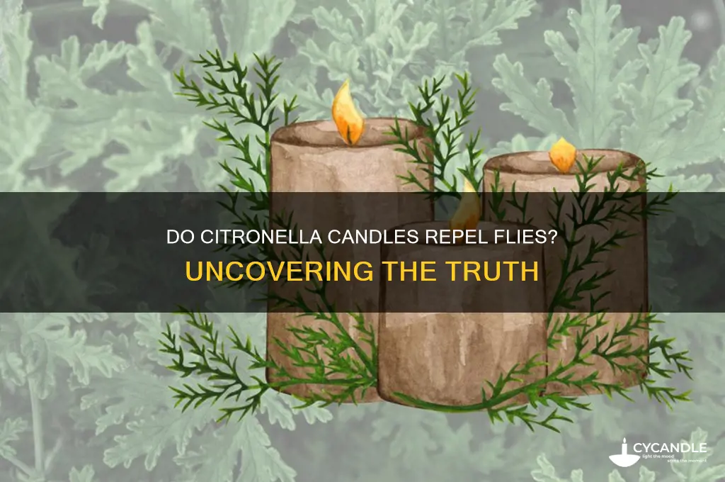 does citronella candles work on flies